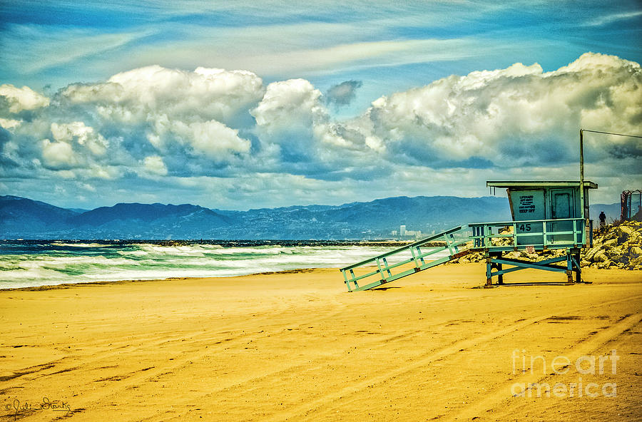 Santa Monica Beach Happy Morning Photograph by Julian Starks