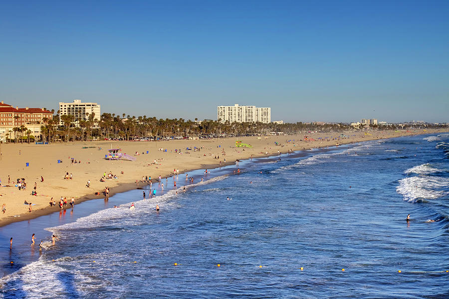 Santa Monica Beach Photograph by Ricky Barnard