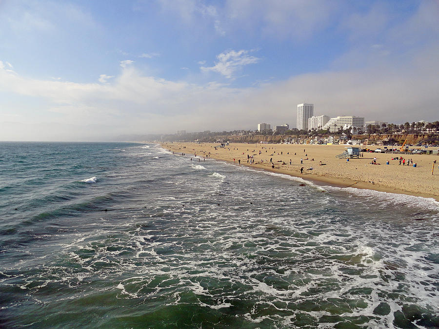 Santa Monica Beach Photograph by Robert Meyers-Lussier