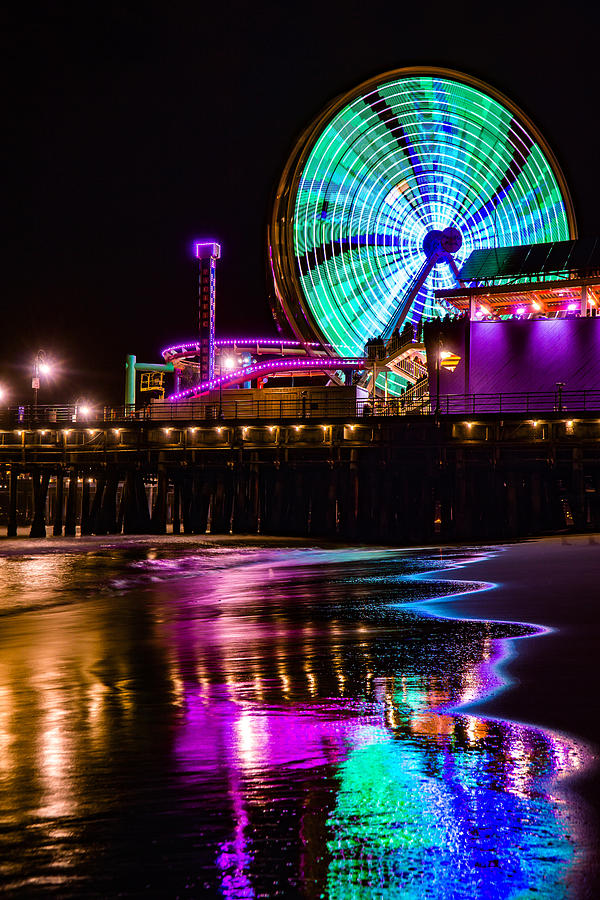 Santa Monica Ferris Wheel Photograph