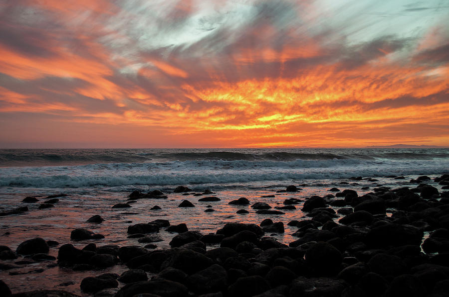 Santa Monica Mountains Sunset Photograph by Kyle Hanson
