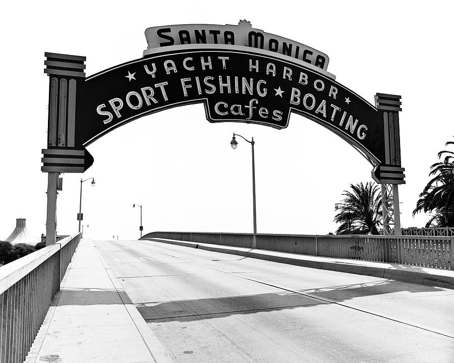 Santa Monica Pier Arch Photograph by Joe  Palermo