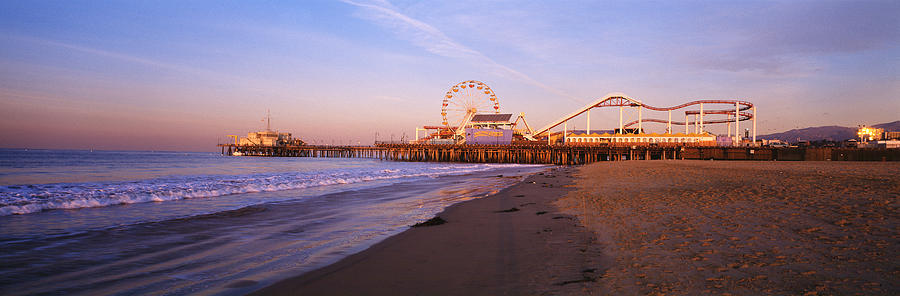Santa Monica Pier, California, Usa Photograph by Panoramic Images