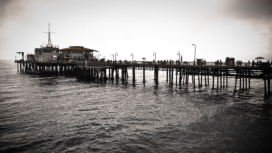 Santa Monica Pier Photograph by Mark Mulhall - Pixels