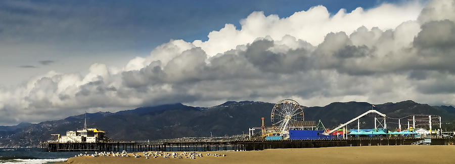 Santa Monica Pier Pan Photograph by Joe  Palermo