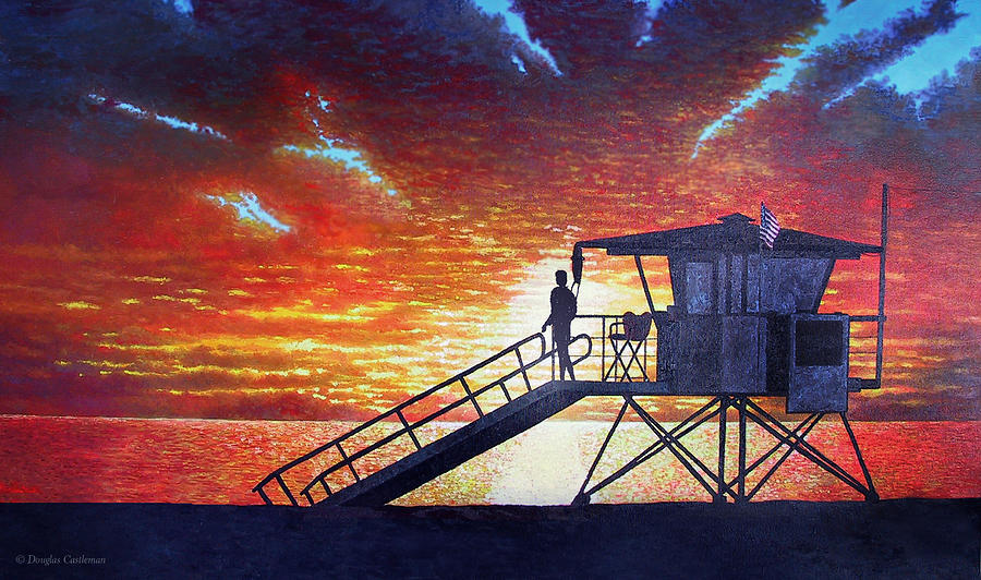 Santa Monica Sky Painting by Douglas Castleman