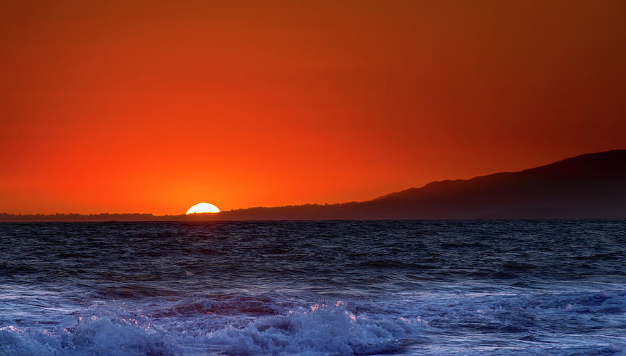 Santa Monica Sunset Photograph by Mark Andrew Thomas