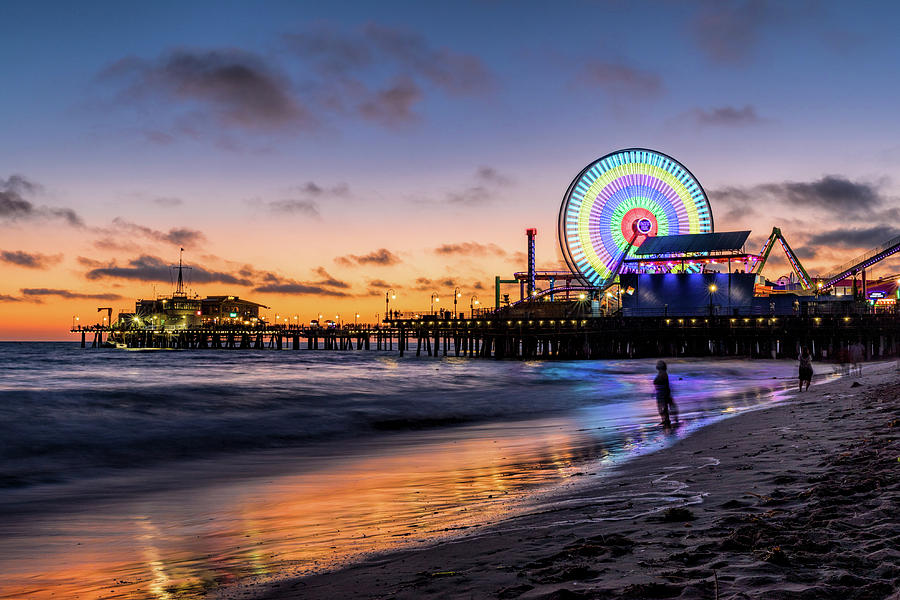 Santa Monica Sunset Photograph by Mike Centioli | Fine Art America