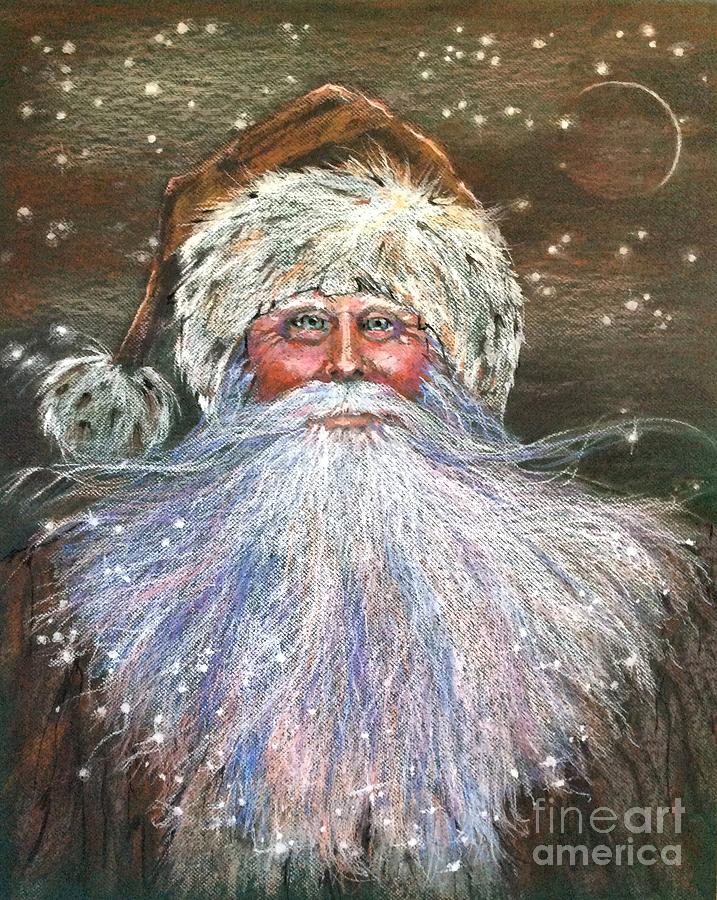 Santa of the Milky Way Painting by Shelley Schoenherr