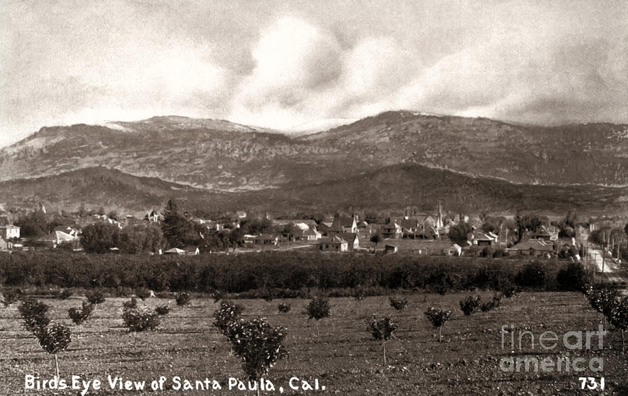 Santa Paula - California - 1912 Photograph by Sad Hill - Bizarre Los Angeles Archive