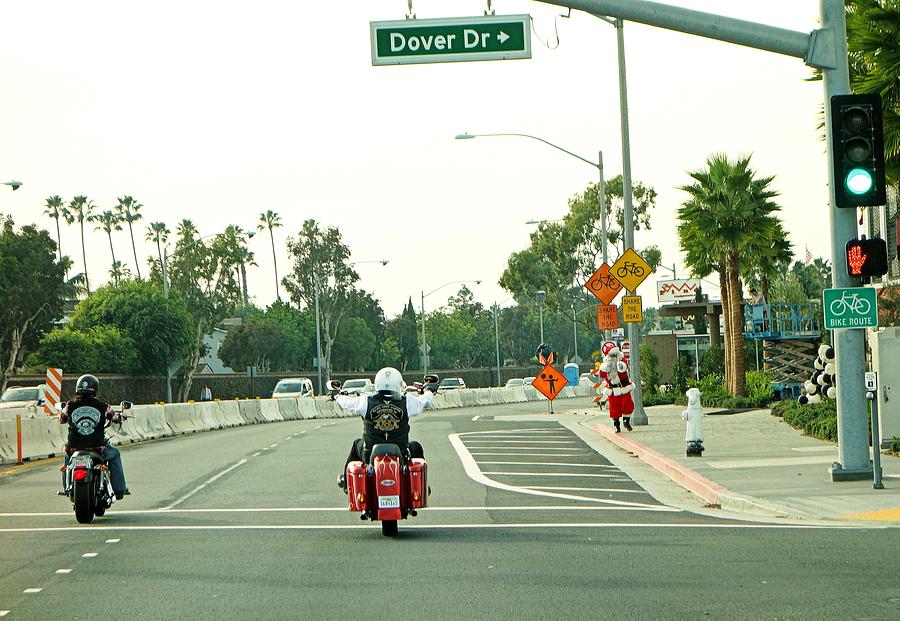Santa Roaming LA Streets Photograph by Robert Meyers-Lussier