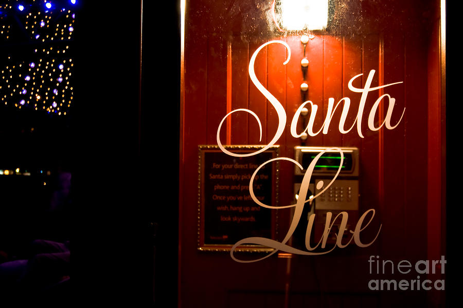 Santa Telephone Line direct Photograph by Yurix Sardinelly