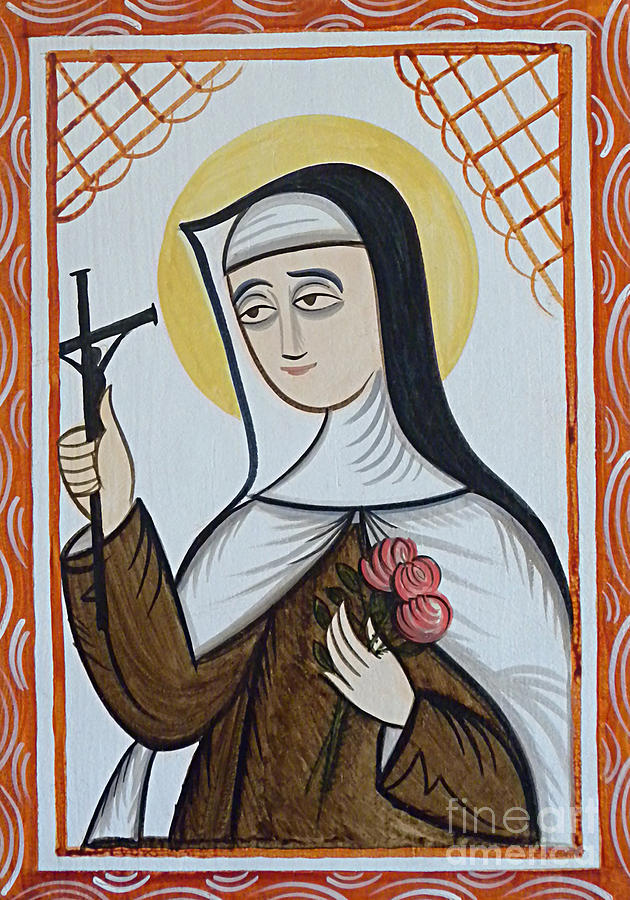 Santa Teresa de Lisieux - St. Therese of Lisieux - AOTHI Painting by Br Arturo Olivas OFS