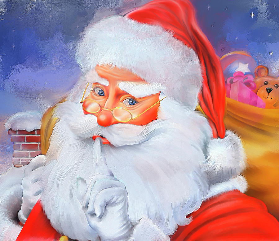 Santas Coming Soon Mixed Media by Mary Timman