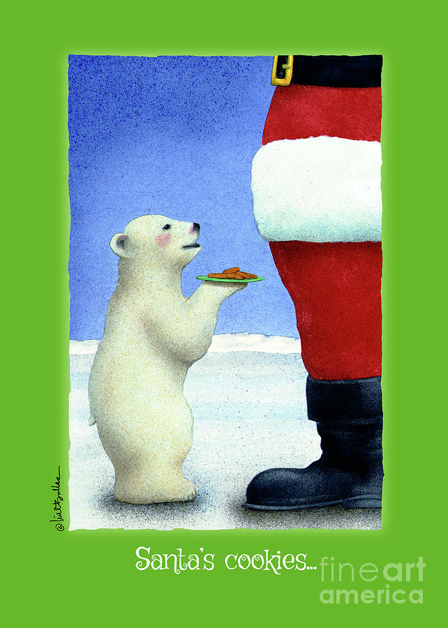 Santas cookies... Painting by Will Bullas