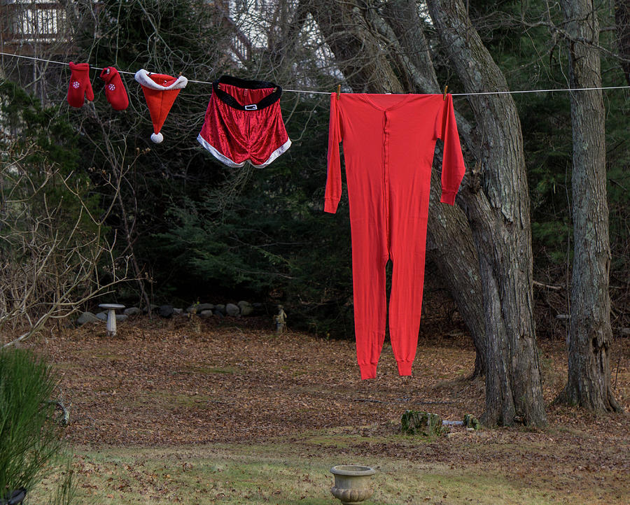 Santas Underwear Photograph by Linda Howes