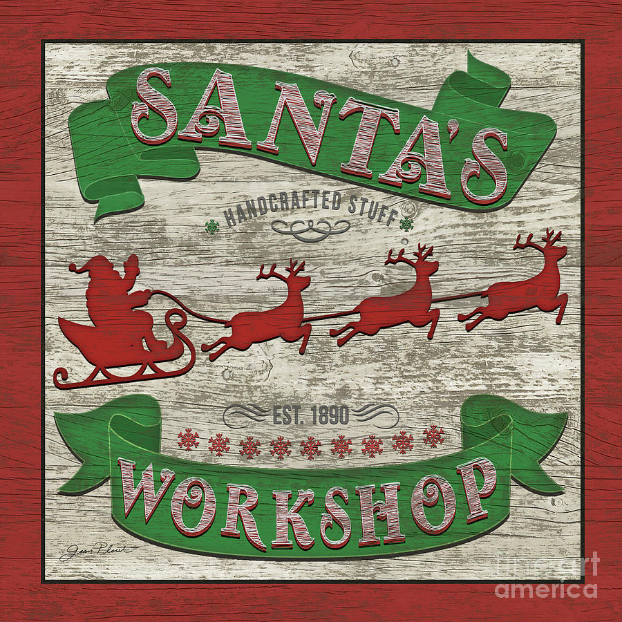 Santas Workshop Digital Art by Jean Plout