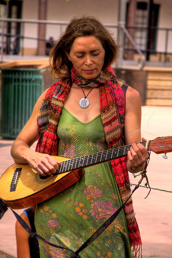 Santa Fe Photograph - Sante Fe Musician by David Patterson