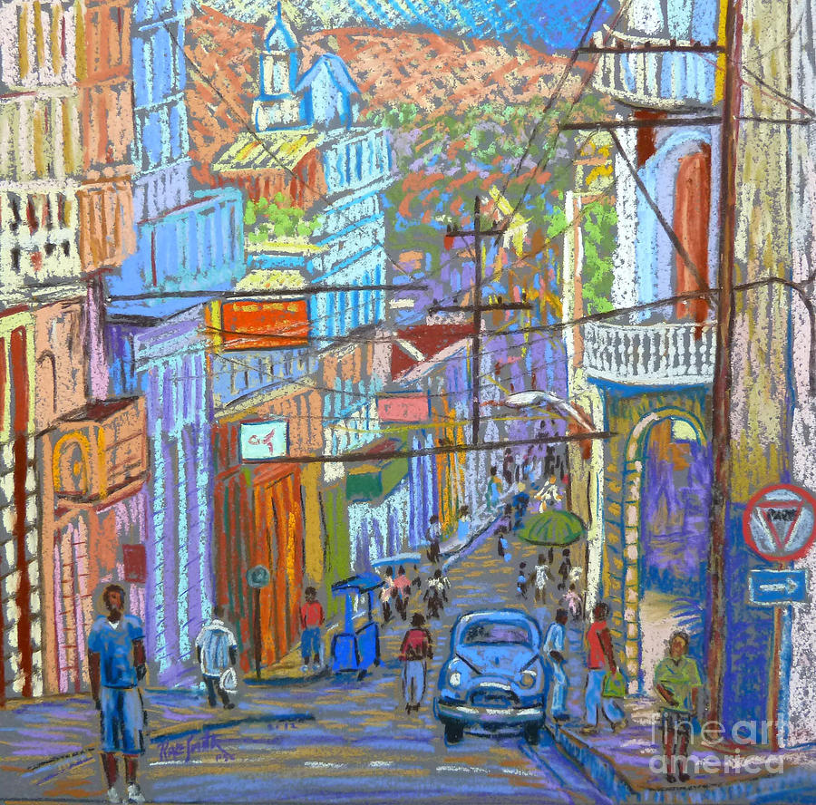 Santiago de Cuba Pastel by Rae  Smith PSC