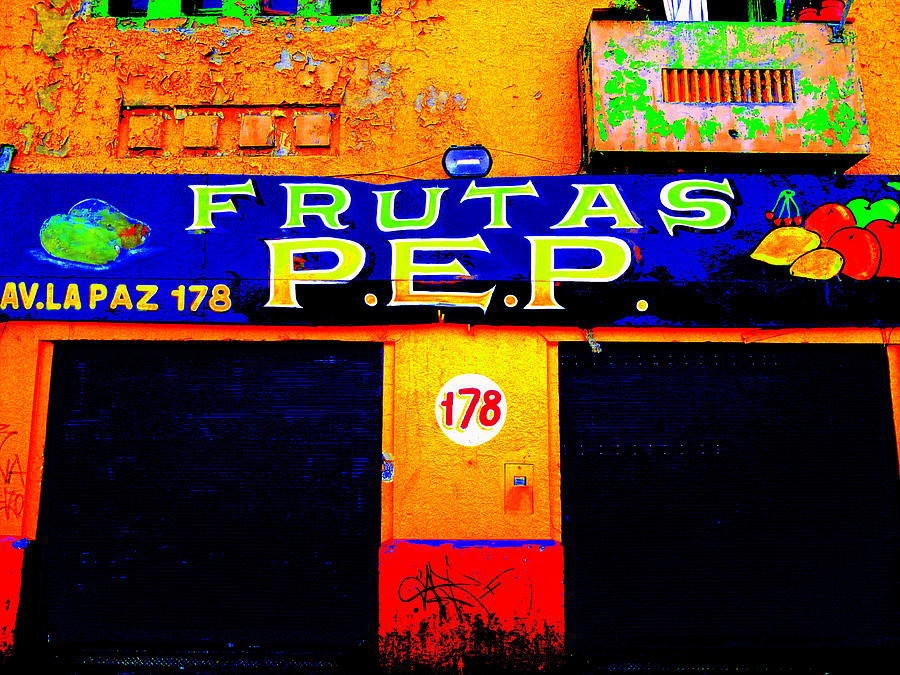 Santiago Funky Fruit Shop Photograph by Funkpix Photo Hunter