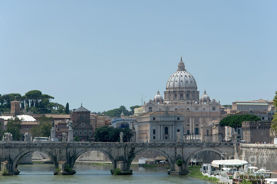 Santo Spirito and Vatican Photograph by Fabrizio Ruggeri