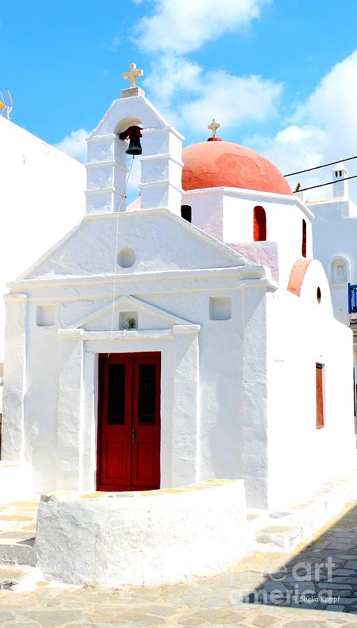 Santorini Church Photograph by Shelia Kempf