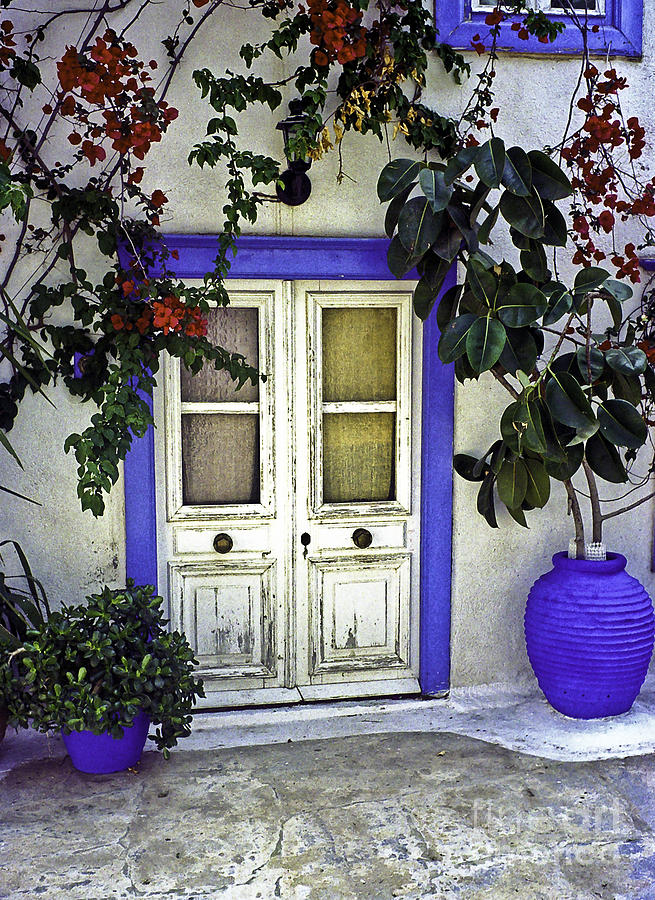 Santorini Doorway 1 Photograph by Madeline Ellis | Fine Art America