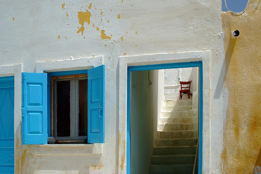Santorini Greece Stairway Photograph by John Gilroy