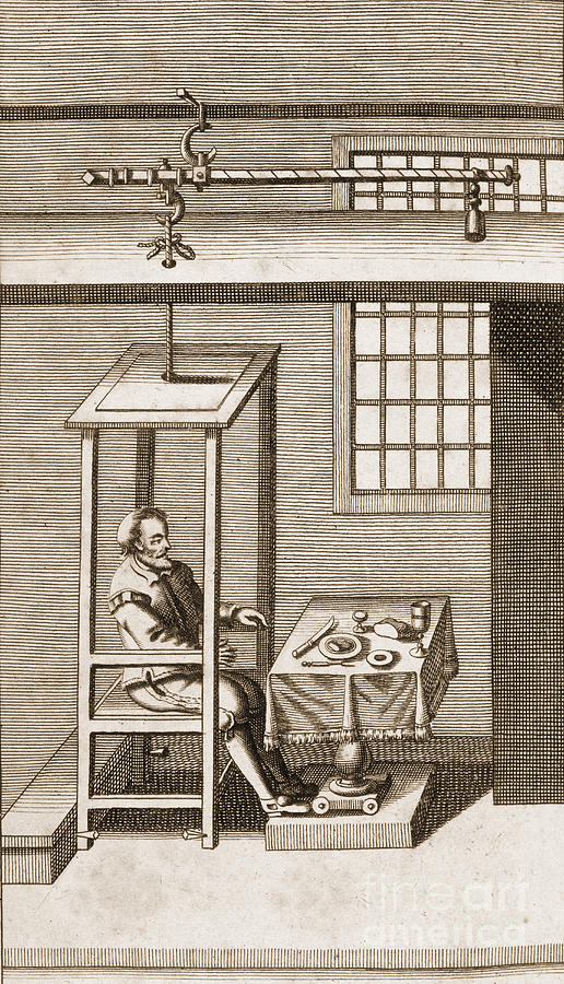 Santorio In Weighing Chair, 17th Century Photograph by Wellcome Images
