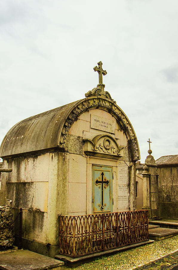Sao Joao Cemetery Mausoleum Photograph by Deborah Smolinske