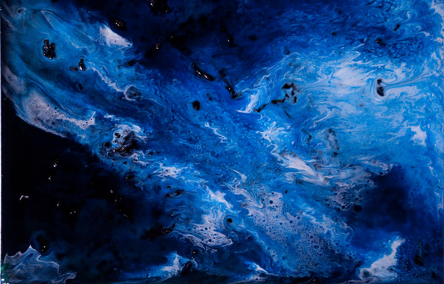 Planet Mixed Media - Sapphire by Summer Morgan