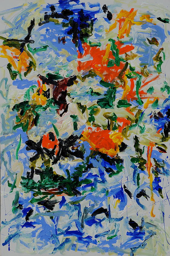 Abstract Paintings Painting - Sapphire by Wayne Salvatore Abstract Paintings Painting - Sapphire by Wayne Salvatore