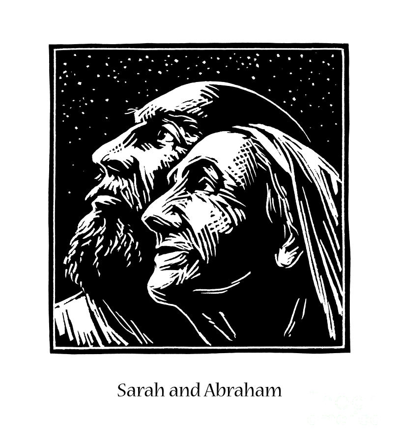 Sarah and Abraham - JLSAA Painting by Julie Lonneman