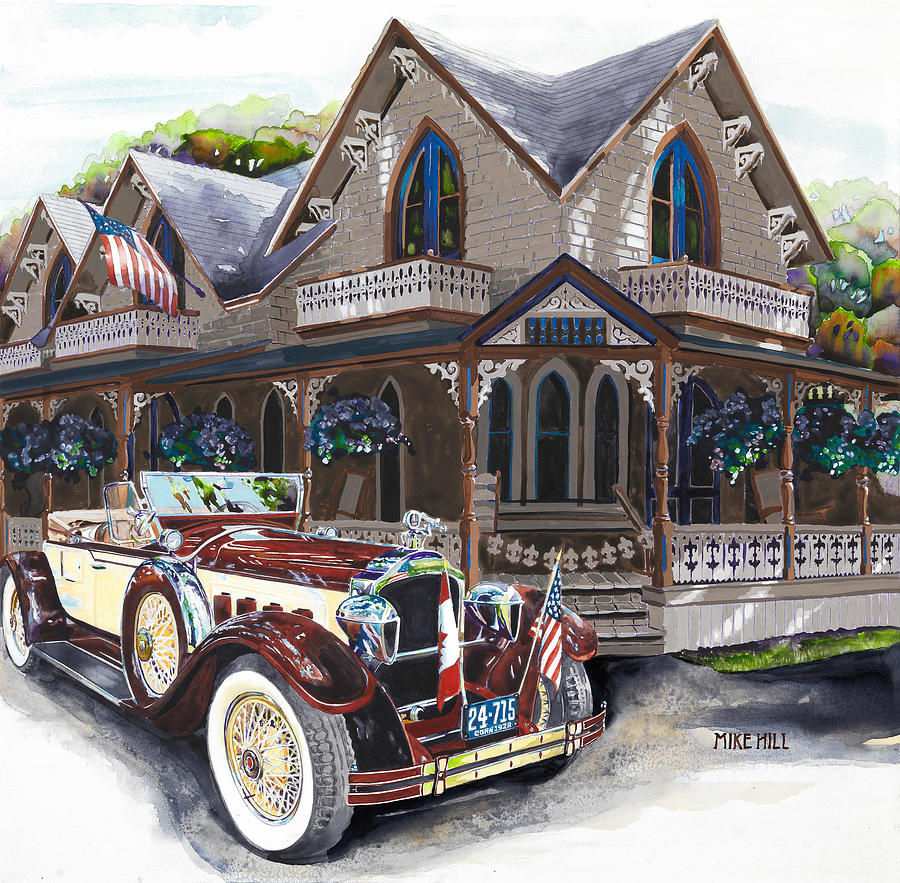 Sarah Elizah the Packard Painting by Mike Hill