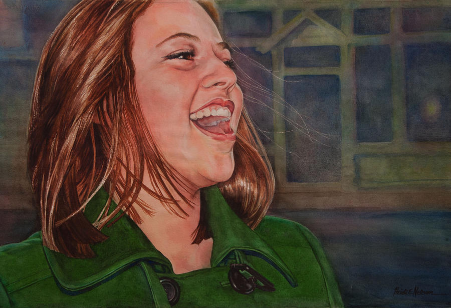 Sarah Laughs Painting by Heidi E Nelson
