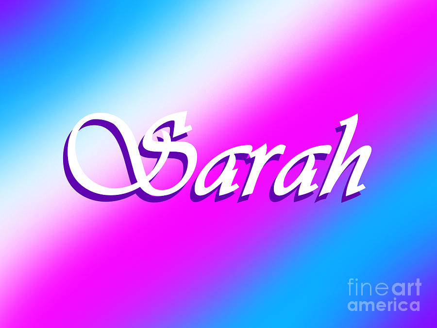 Sarah Name Sunrise Digital Art By Sofia Metal Queen