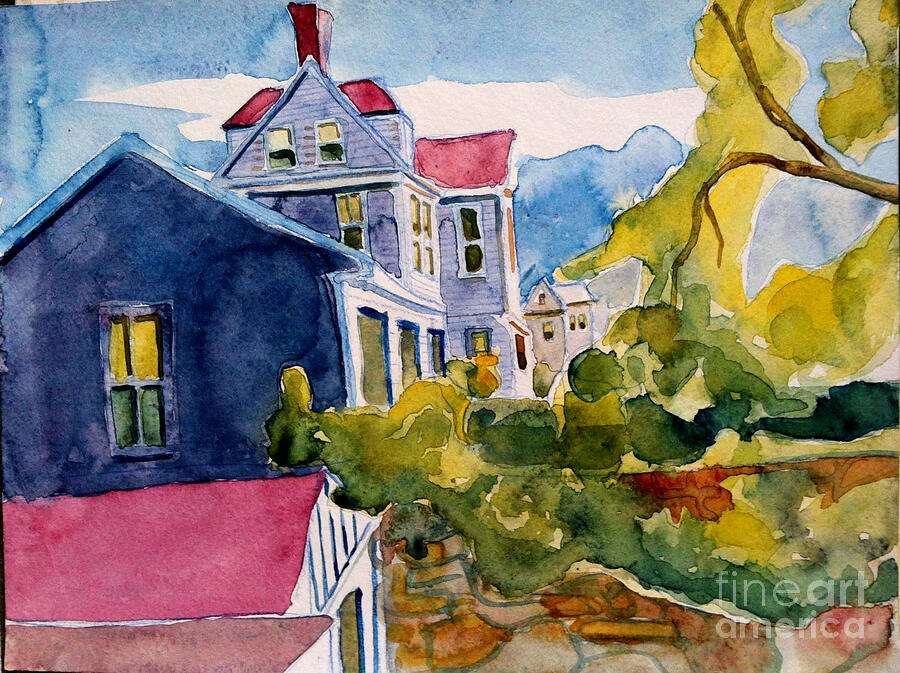 Sarah Pauls View in Watercolor Painting by Debra Bretton Robinson