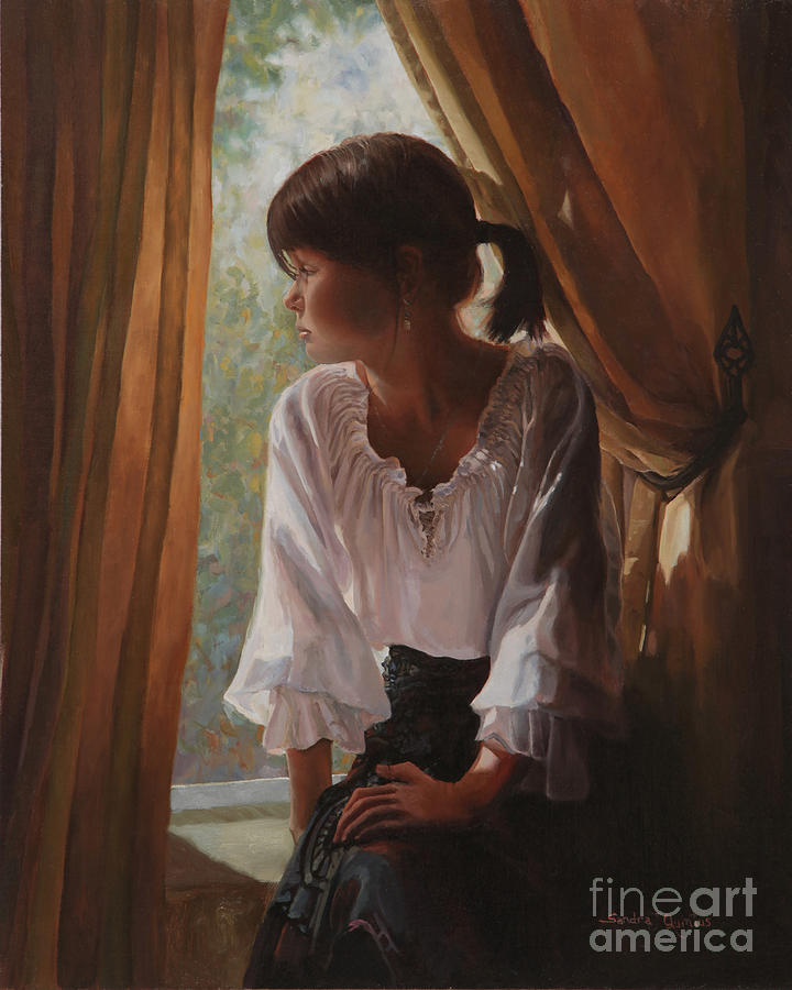 Portrait Painting - Sarah Z. by Sandra Quintus