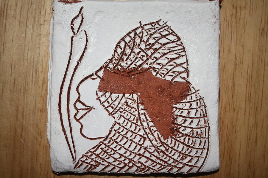 Sarai - tile Ceramic Art by Gloria Ssali