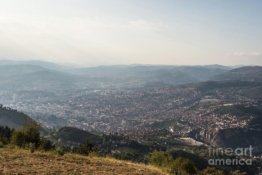 Sarajevo cityscape, Bosnia Photograph by Didier Marti