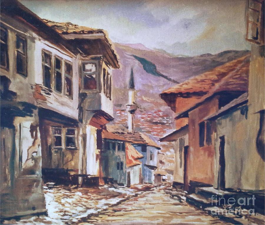 Sarajevo Old Town Painting by Sinisa Saratlic