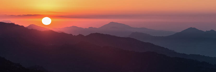 Sarangkot Sunrise L Photograph by Joe Kopp