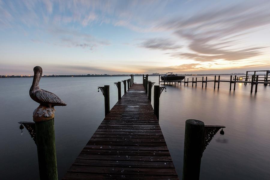 Pelican Photograph - Sarasota Bay Sunrise by Paul Schultz
