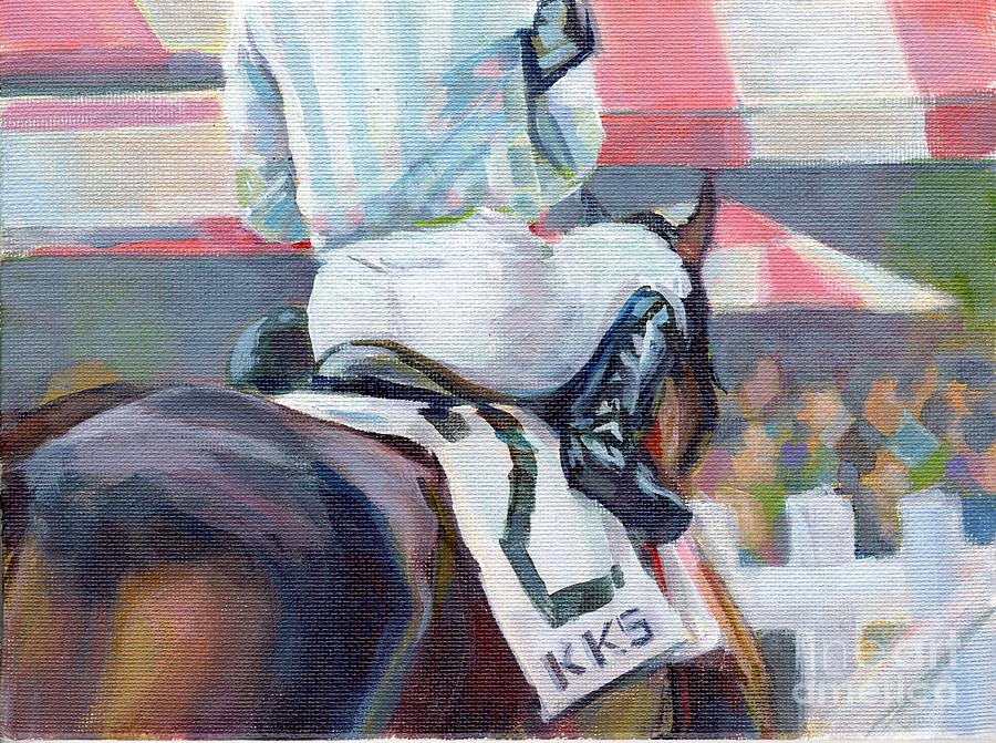Horse Racing Painting - Saratoga Stripes by Kimberly Santini