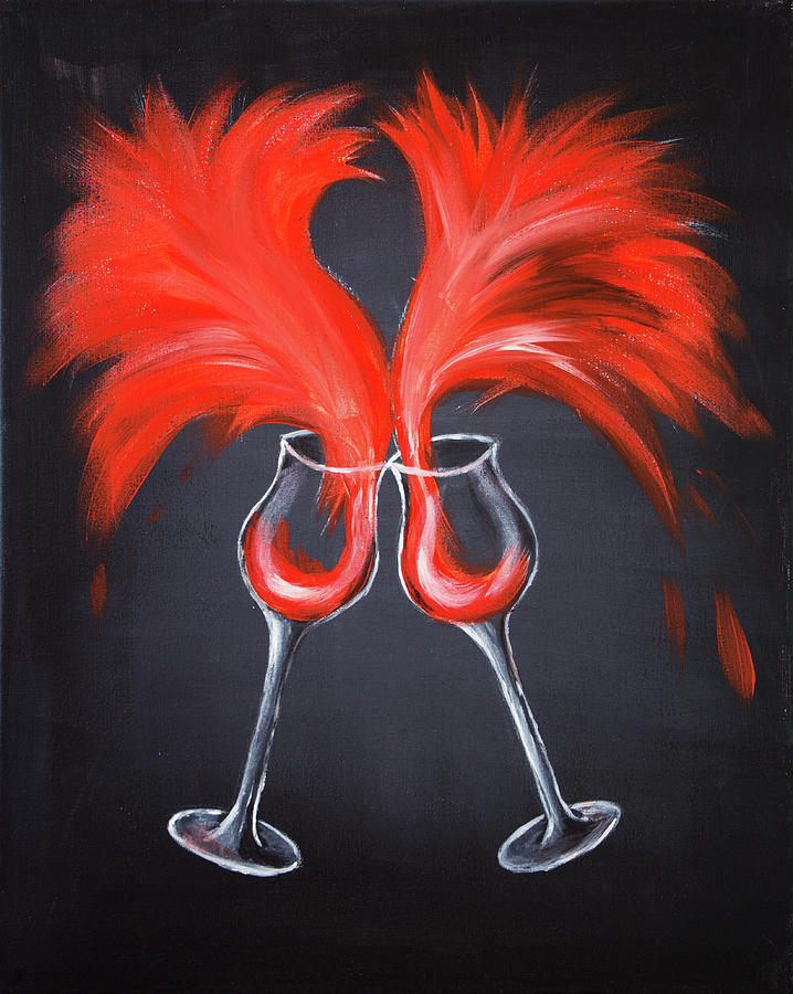 Wine Painting - Sardana by Iryna Goodall