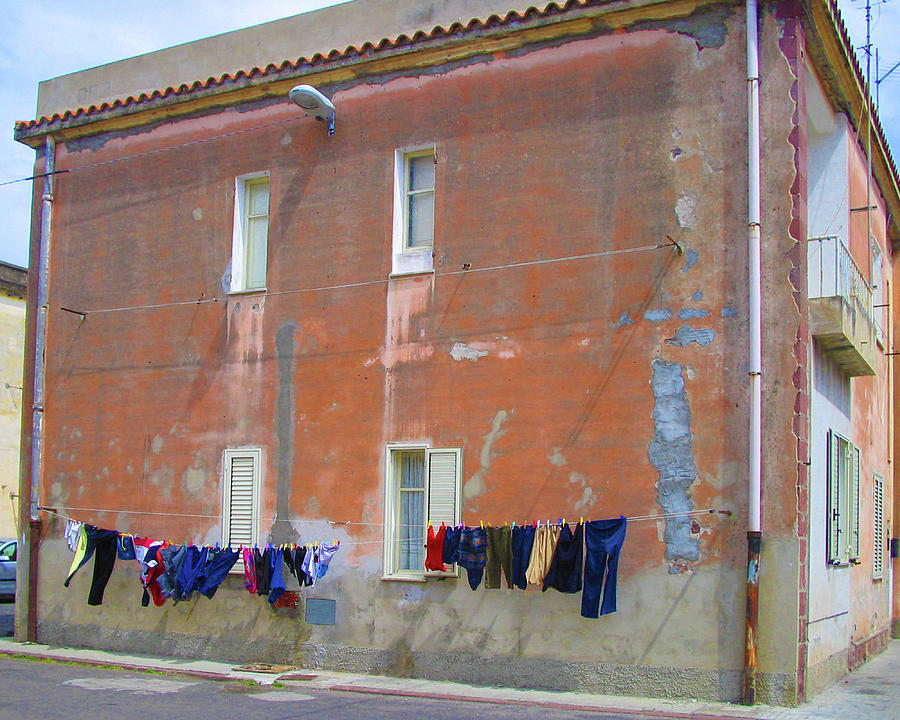 Sardinian Laundry Photograph by Jessica Levant
