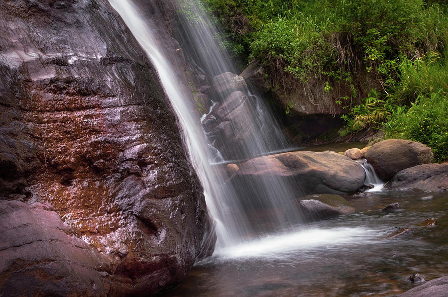 Waterfall Photograph - Saree Ella Cascade. Sri Lanka by Jenny Rainbow