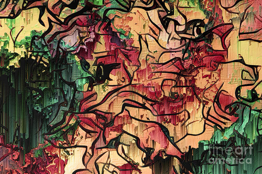 Abstract Digital Art - Sargam abstract A1 by Vinod Menaria
