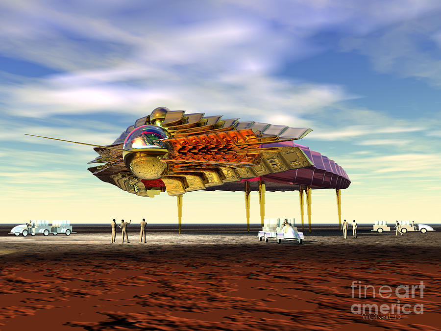 Science Fiction Digital Art - Sargus At Port by Walter Neal