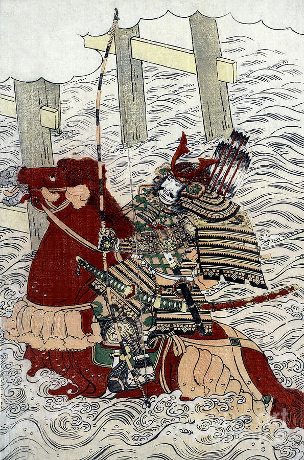 Sasaki Takatsuna At Battle Of Uji, 1184 Photograph by Science Source